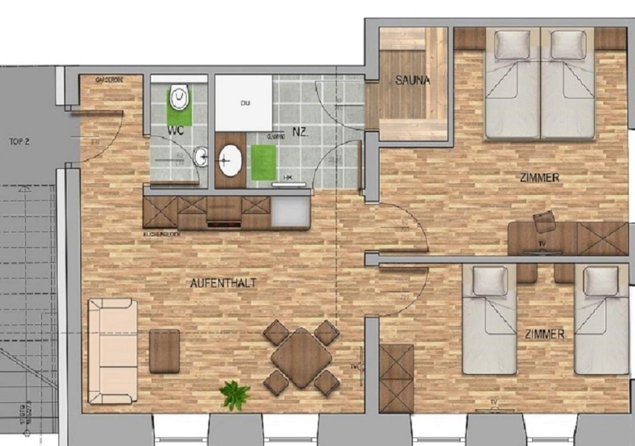 Apartmenthaus Strasswirt De Luxe Tröpolach Екстериор снимка