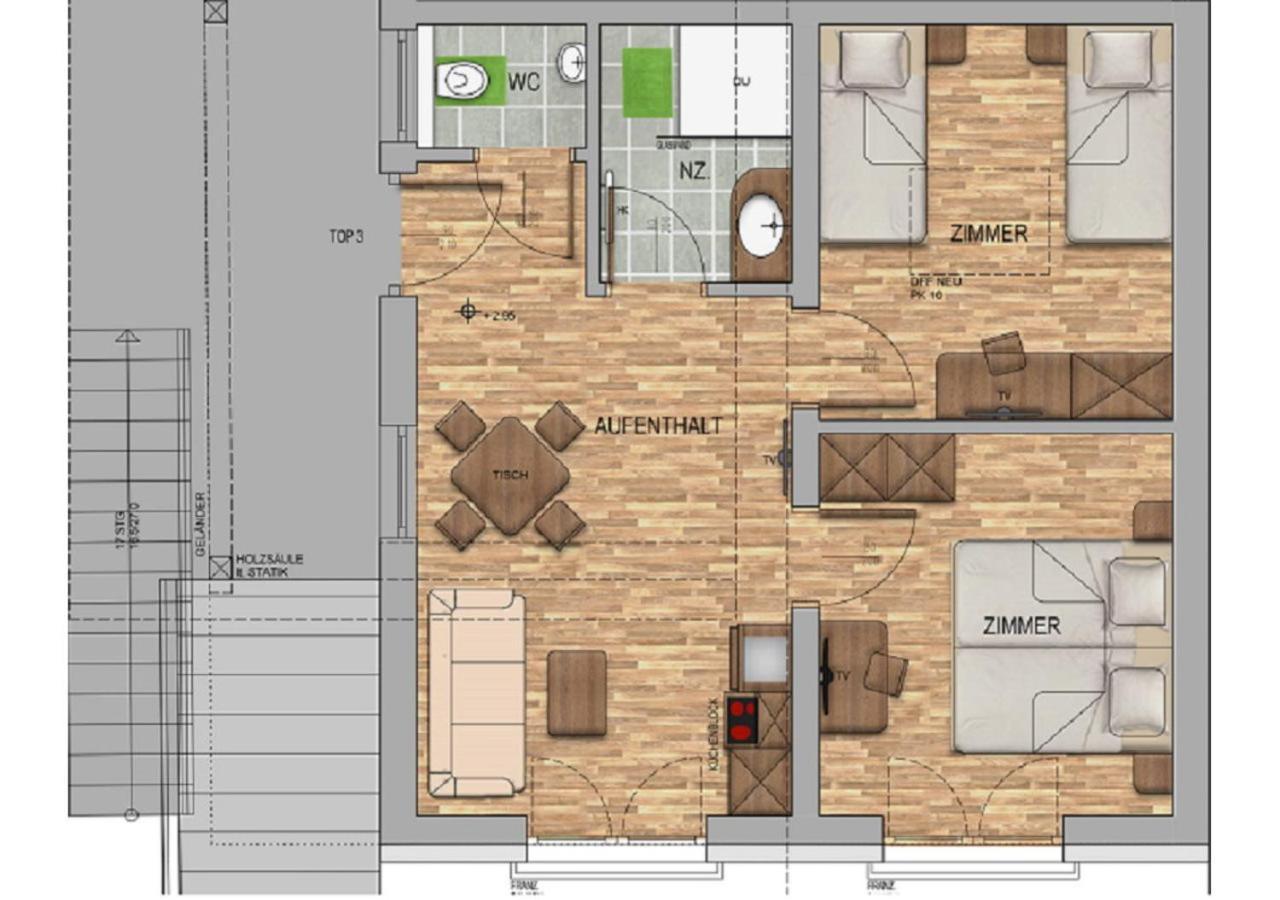 Apartmenthaus Strasswirt De Luxe Tröpolach Екстериор снимка