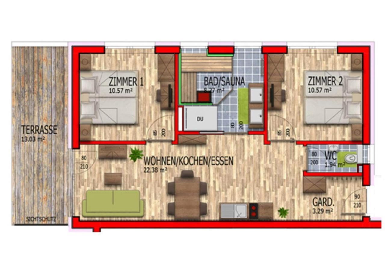 Apartmenthaus Strasswirt De Luxe Tröpolach Екстериор снимка